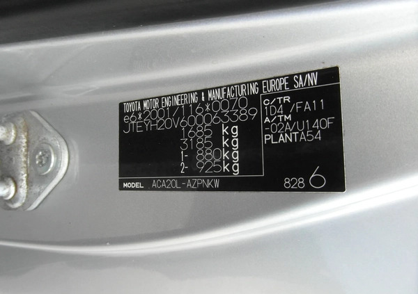 Toyota RAV4 cena 37000 przebieg: 138000, rok produkcji 2004 z Kraków małe 781
